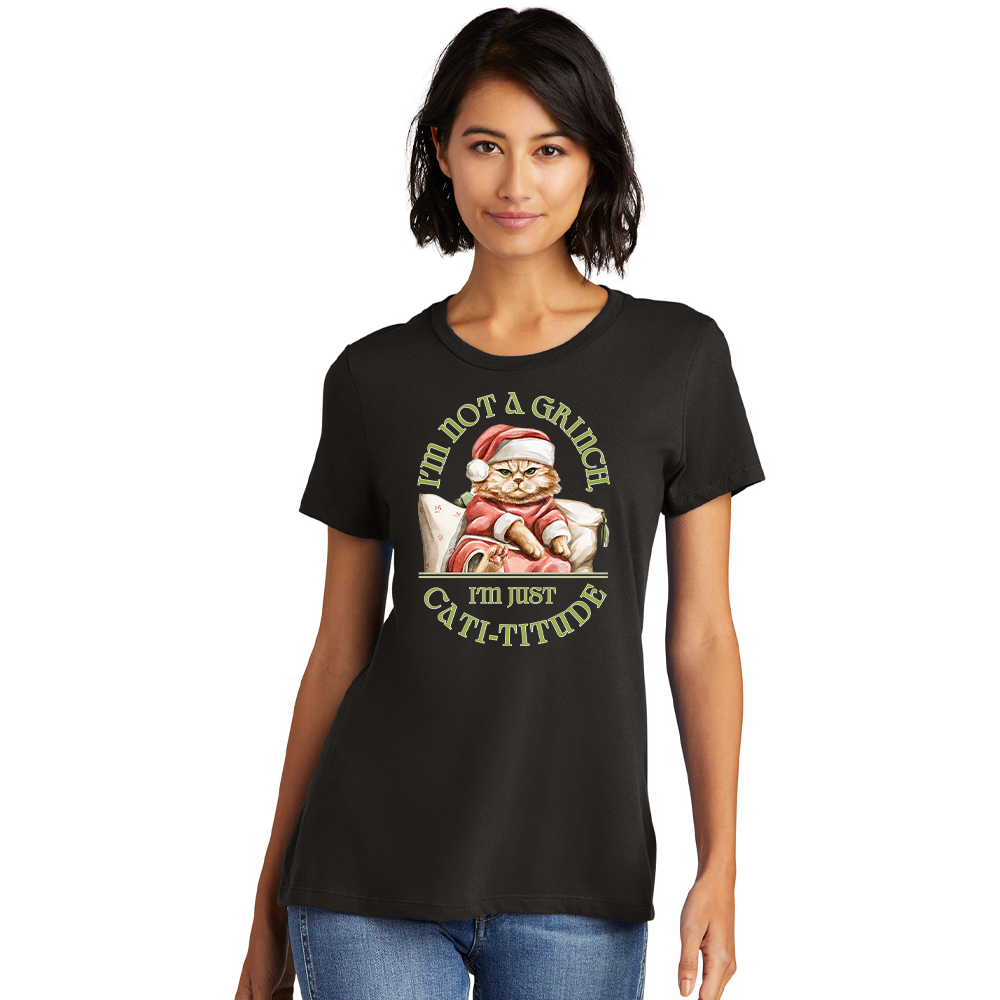 Catitude Ladies Christmas Shirt