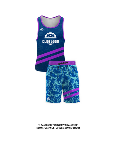 Mens Sublimated Beach Tank - Leaf