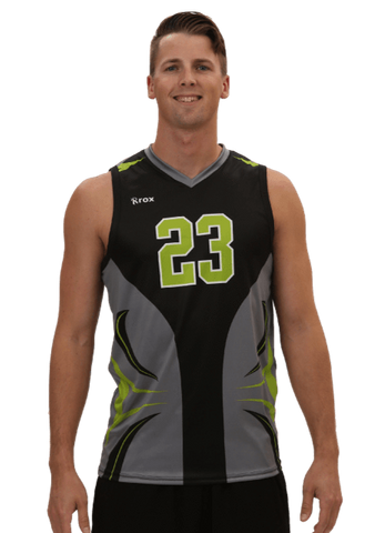 Bolt Men's Sleeveless Sublimated Volleyball Jersey
