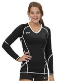 Compliant L/S Jersey | 1366 Black,Women's Jerseys - Rox Volleyball 