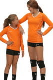 Compliant L/S Jersey | 1366 Orange,Women's Jerseys - Rox Volleyball 