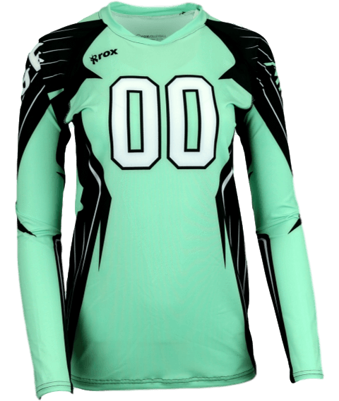 Boom Long Sleeve Sublimated Jersey,Custom - Rox Volleyball 
