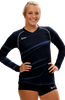 Monochrome Navy Volleyball Jersey | 1111,Women's Jerseys - Rox Volleyball 