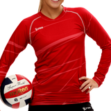 Monochrome Red Volleyball Jersey | 1111,Women's Jerseys - Rox Volleyball 