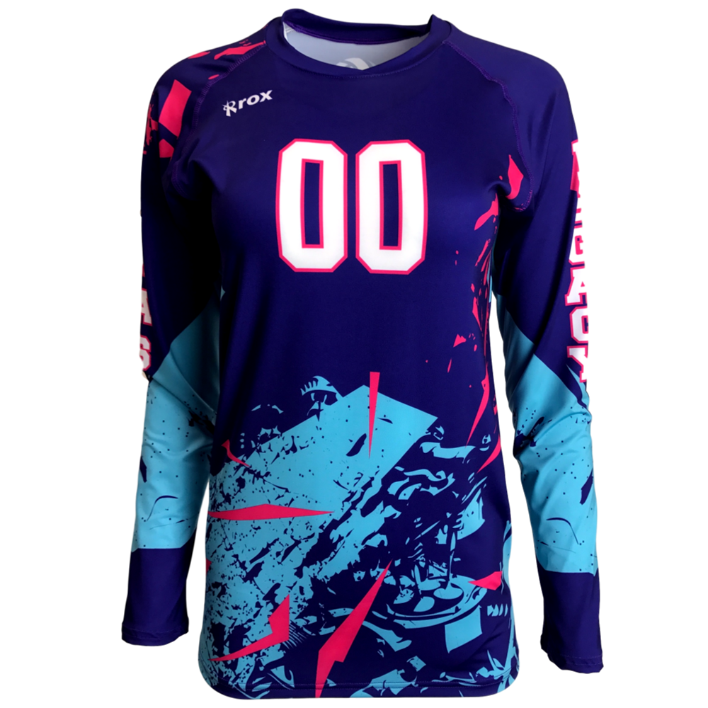 Shattered Womens Sublimated Volleyball Jerseycustom Rox Volleyball