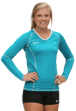 Compliant L/S Jersey | 1366 Teal,Women's Jerseys - Rox Volleyball 