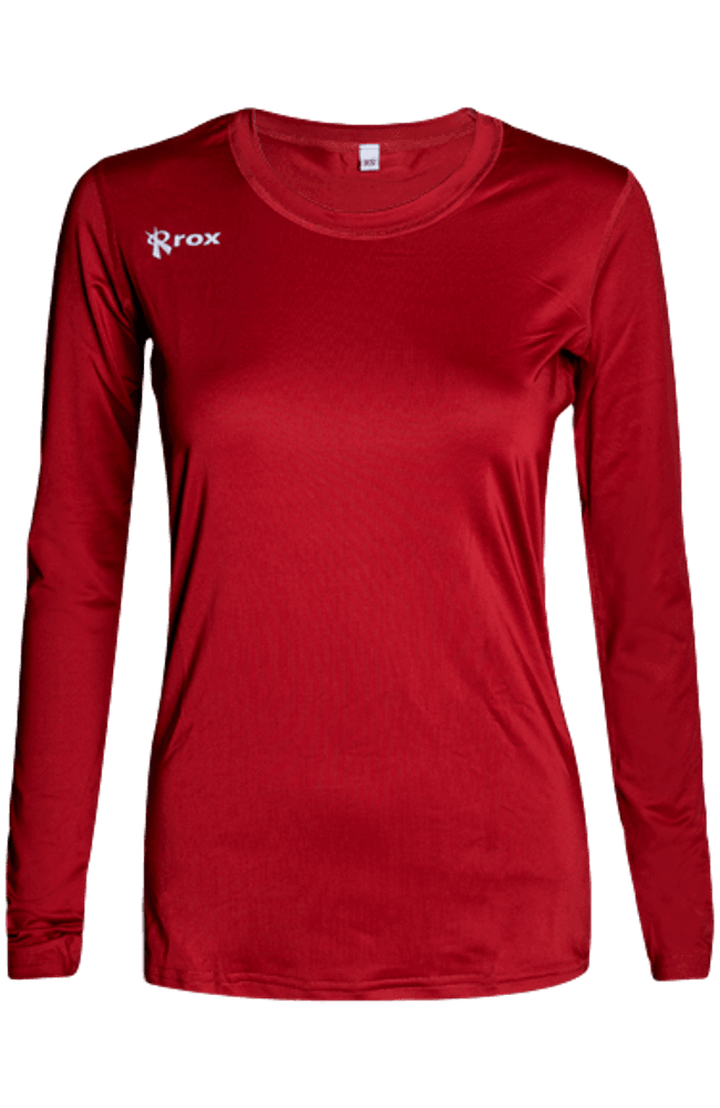 Voltaic Long Sleeve Jersey | 1261 Red,Women's Jerseys - Rox Volleyball 
