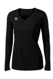 Fundamental Long Sleeve Volleyball Jersey | Black,Women's Jerseys - Rox Volleyball 