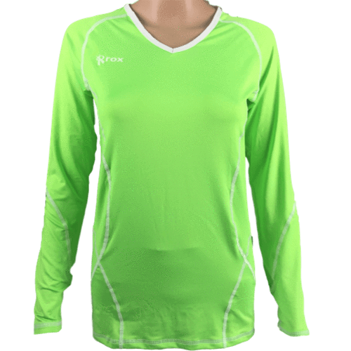 Compliant L/S Jersey | 1366 Neon Green,Women's Jerseys - Rox Volleyball 